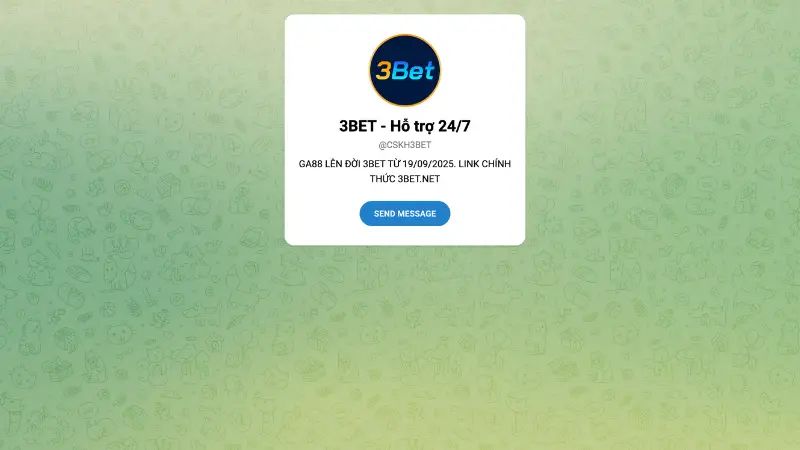 Các kênh hỗ trợ đa dạng tại 3BET