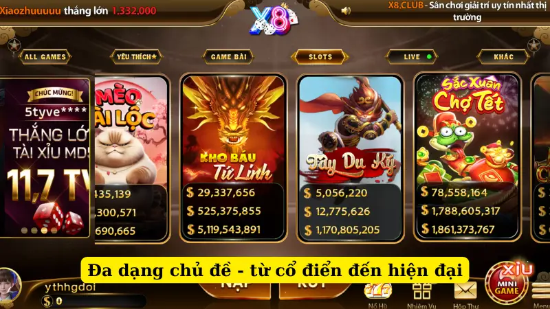 Đa dạng chủ đề - từ cổ điển đến hiện đại
